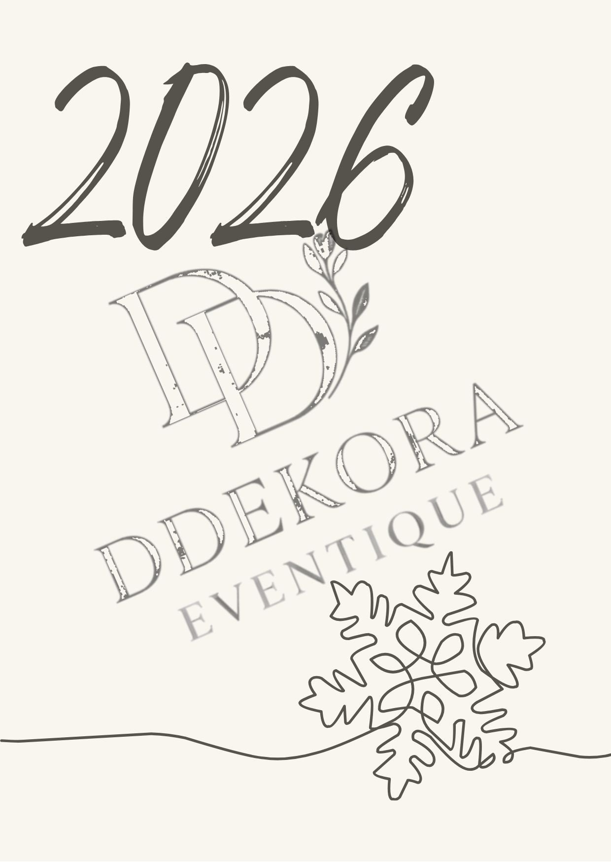 einzelne Flocke Jahr