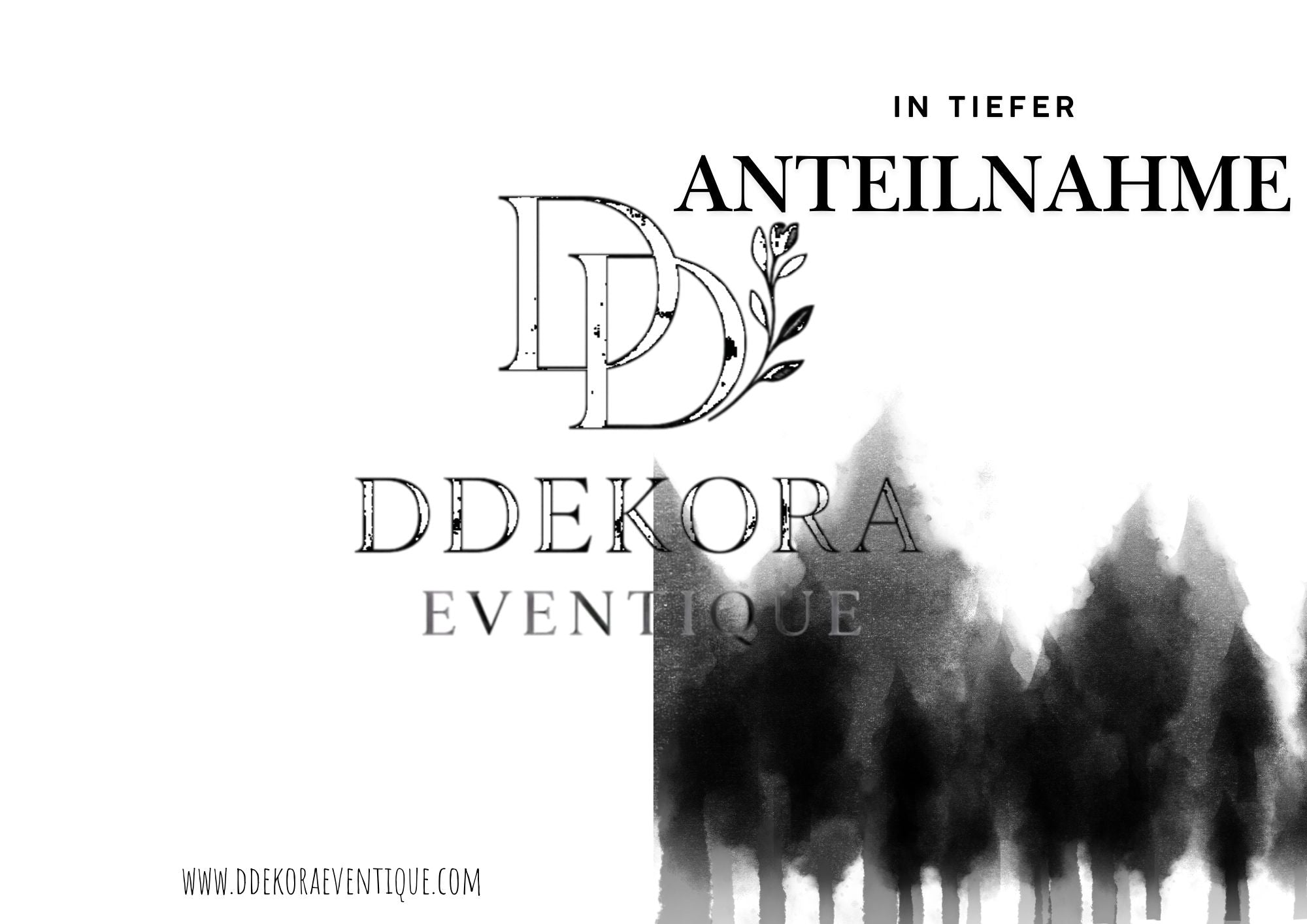 Bäume - DIN A5 Faltkarte hoch