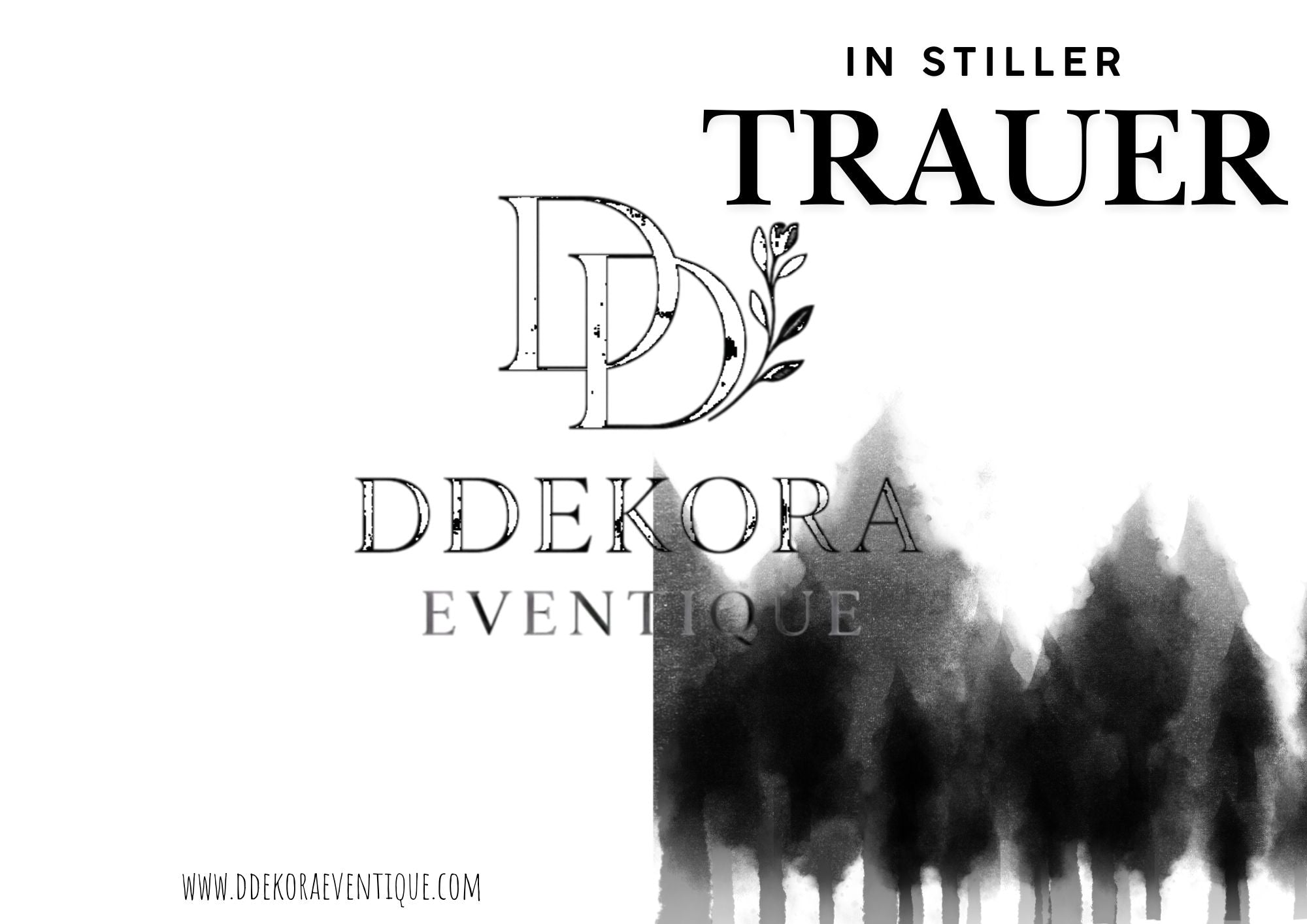 Bäume 3 - DIN A5 Faltkarte hoch