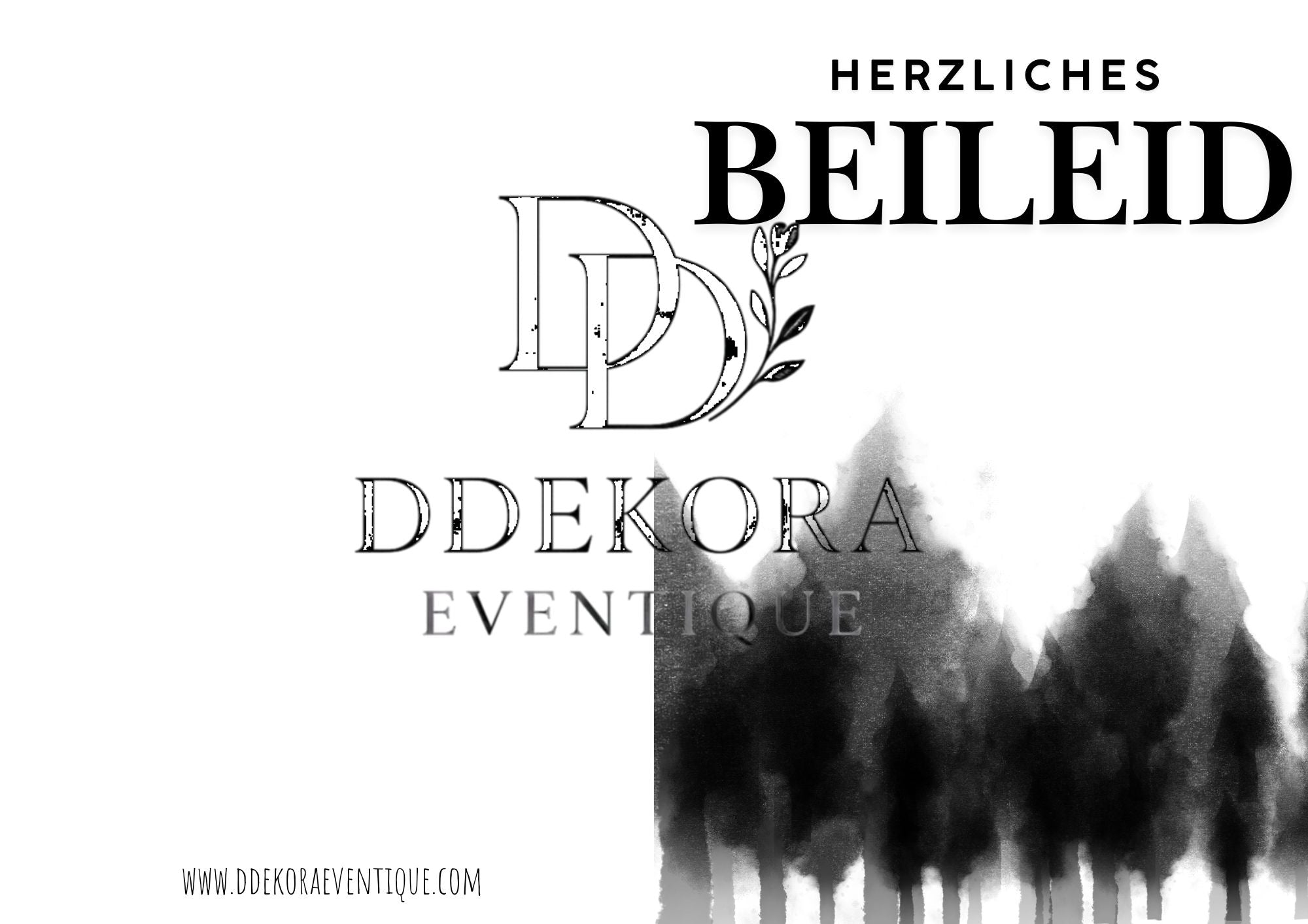 Bäume 4 - DIN A5 Faltkarte hoch