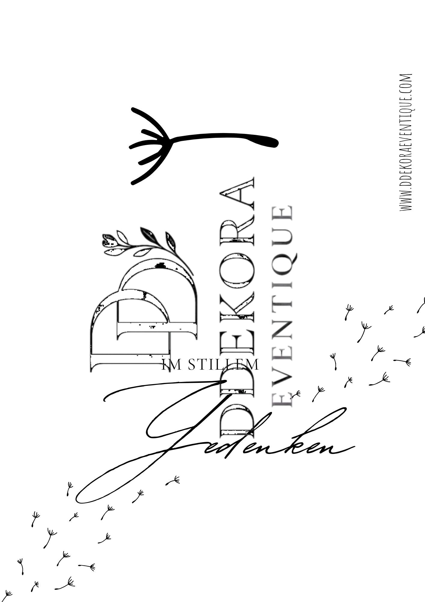 Pusteblume 4 - DIN A5 Faltkarte quer